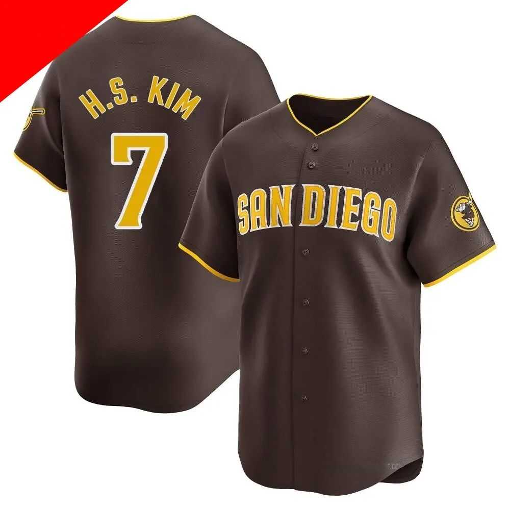 Men%27s San Diego Padres #7 Ha-Seong Kim Brown Cool Base Stitched Jersey->mlb youth jerseys->MLB Jersey